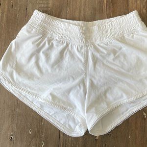 Lululemon lined shorts - 4", White, size 4